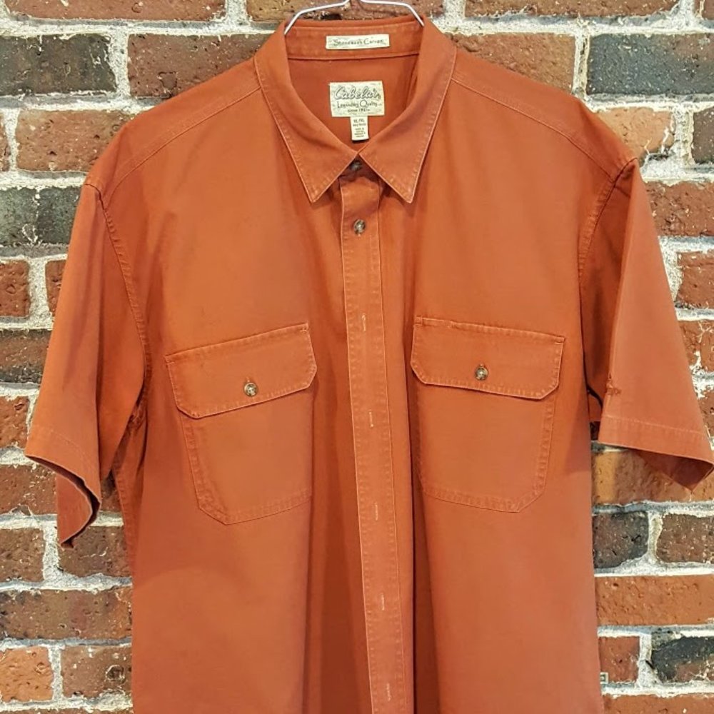 Cabela's Men's Short Sleeve Orange
